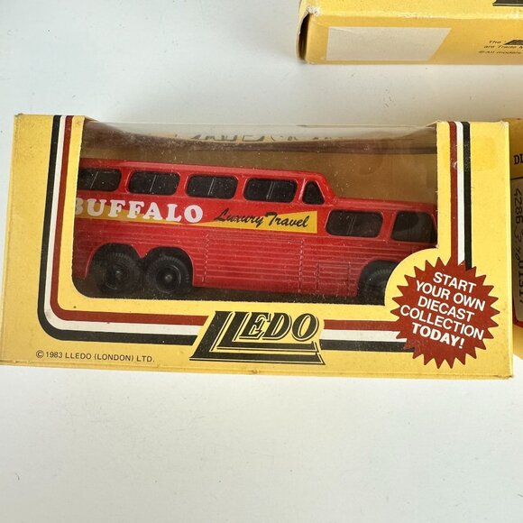 Lledo Diecast Vehicle Lot - Birds Custard Truck Buffalo Bus & Vintage Figures - Picture 2 of 5